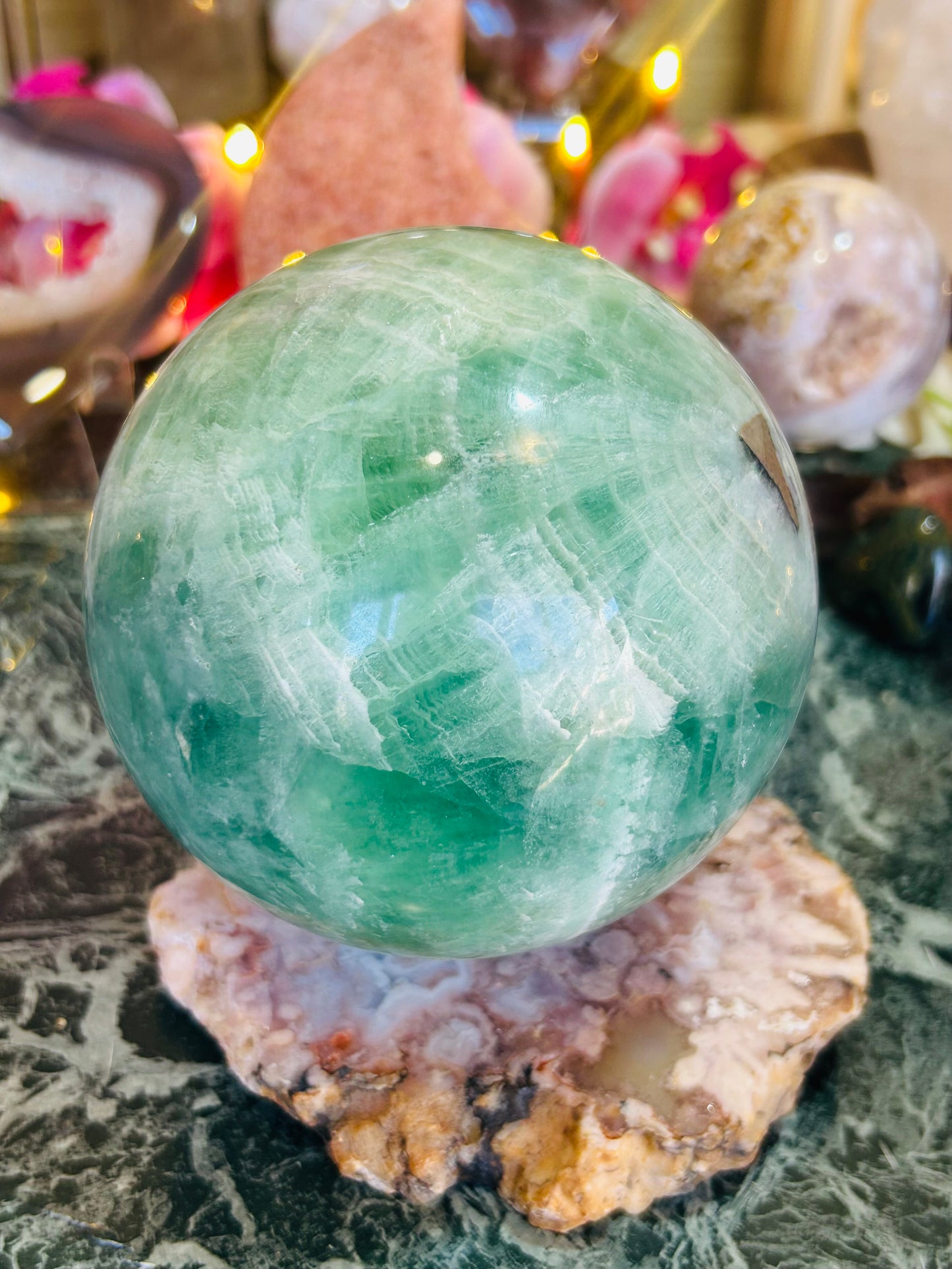 Fluorite sphere