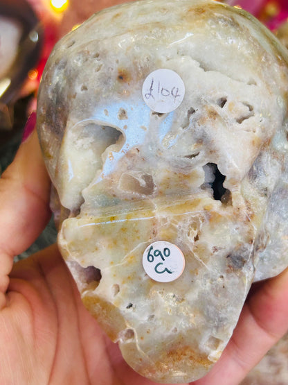 Caribbean calcite skull