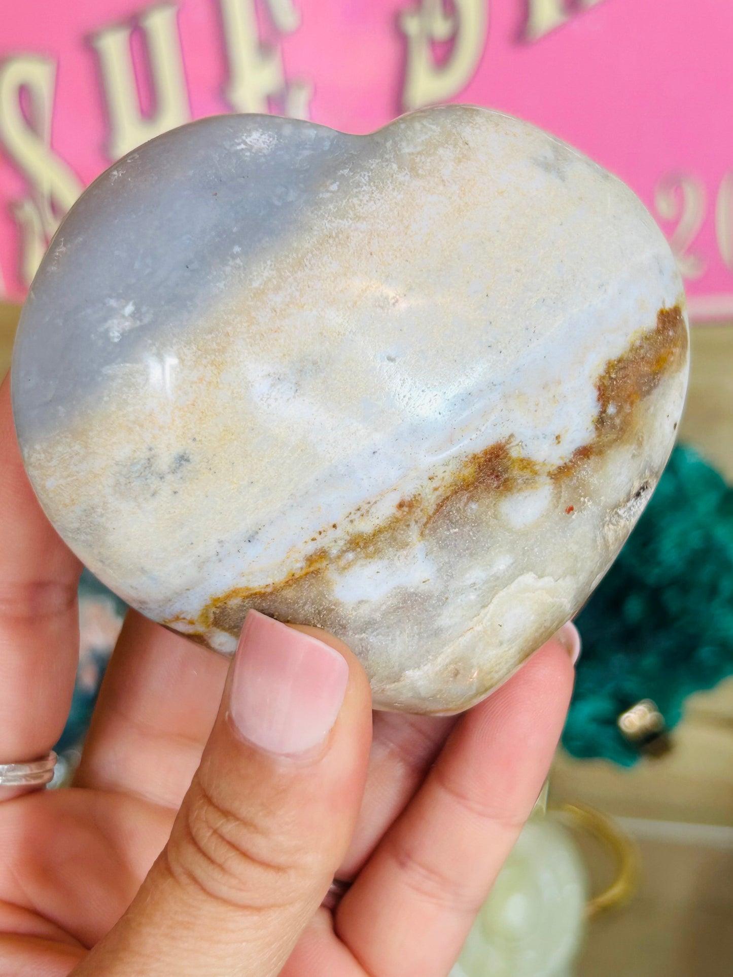 Ocean jasper heart