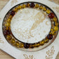 Blood amber with blue amber