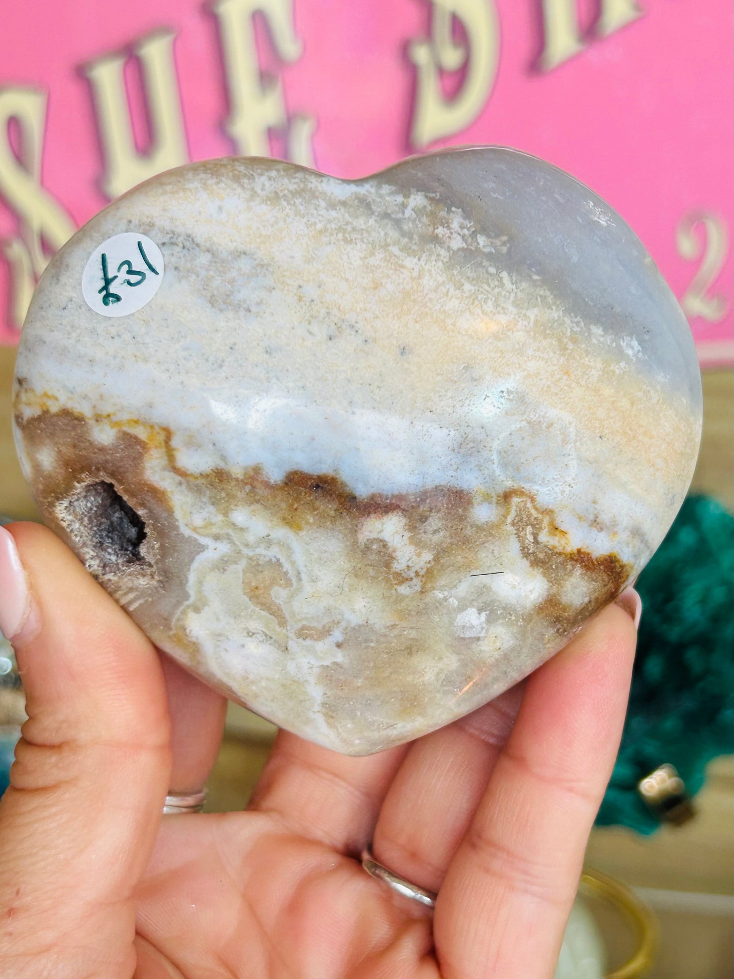 Ocean jasper heart