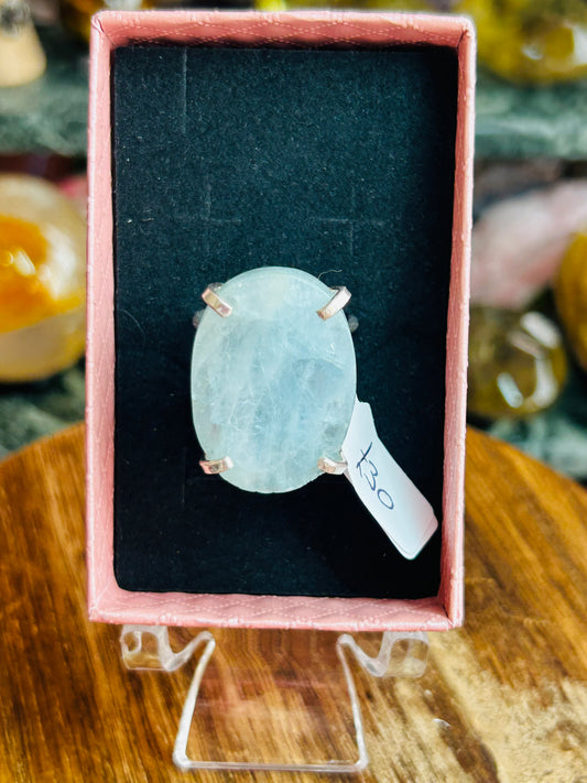 Aquamarine ring - not s925