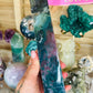 Ocean jasper with moss agate tower