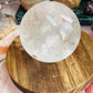 Clear quartz sphere