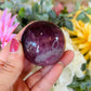 Purple fluorite sphere