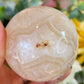Flower agate sphere