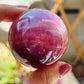 Purple fluorite sphere