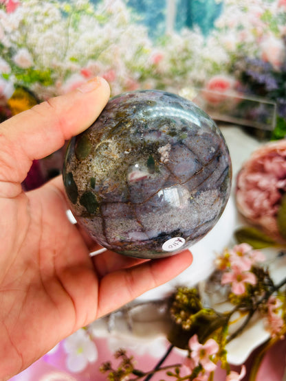 Ocean jasper sphere
