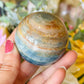 Blue onyx sphere