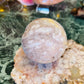 Pink amethyst sphere
