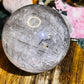 Black tourmaline in quartz sphere