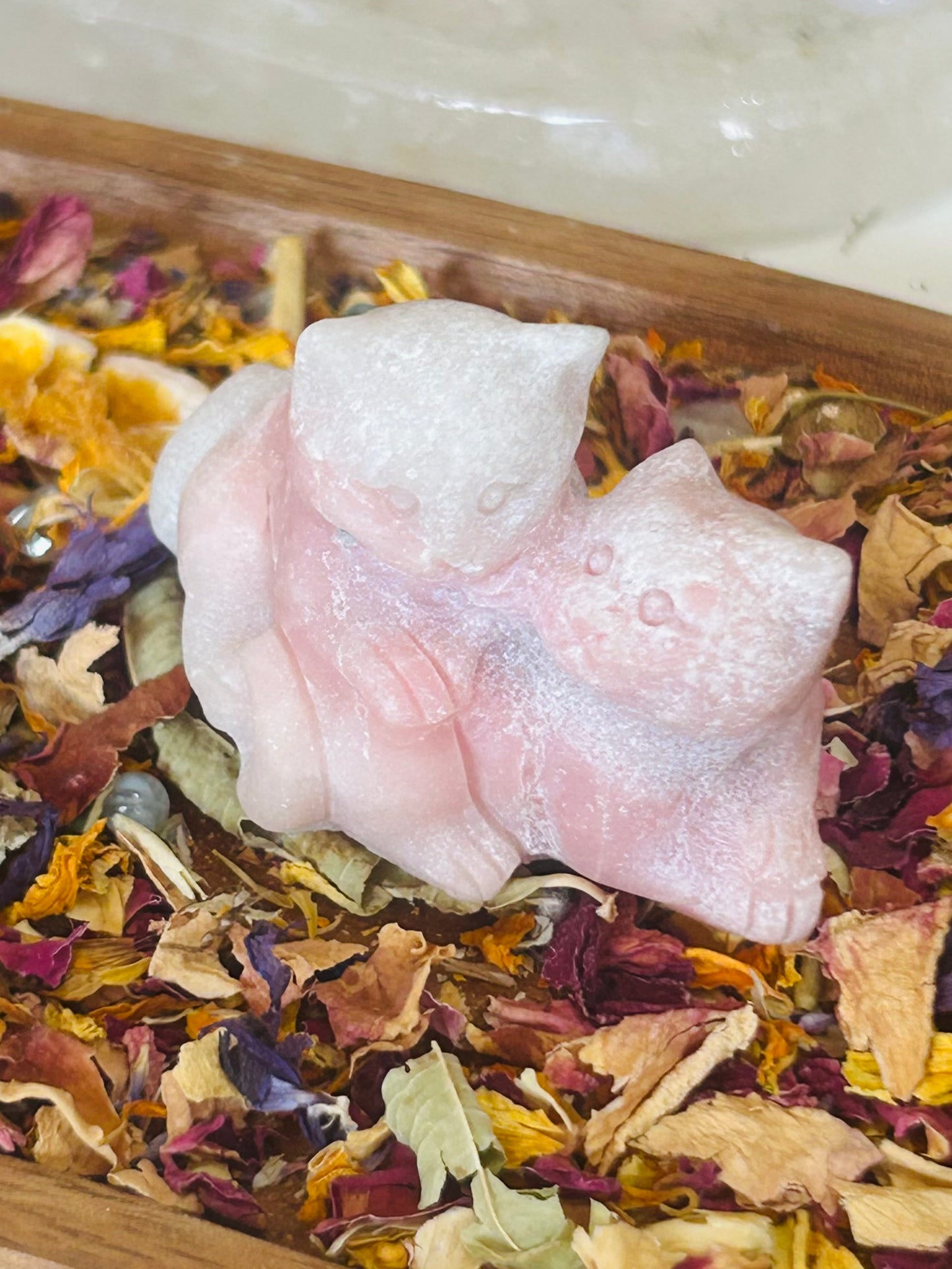 Pink opal double cat