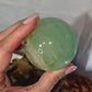 Green fluorite sphere
