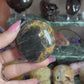 Black moonstone palmstone