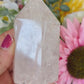 Clear quartz tower