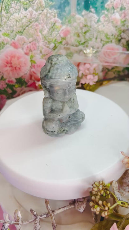 Labradorite Buddha
