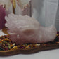 Rose quartz dragon head
