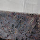 Pink moss agate slab with stand