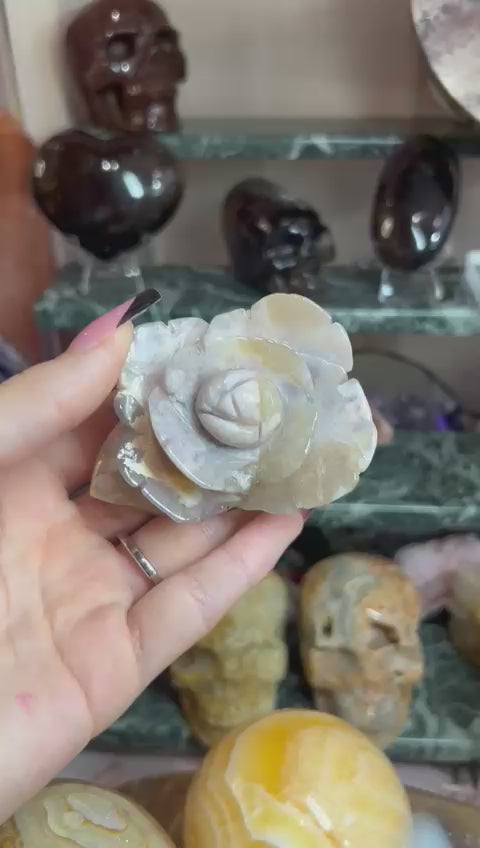 Flower agate flower
