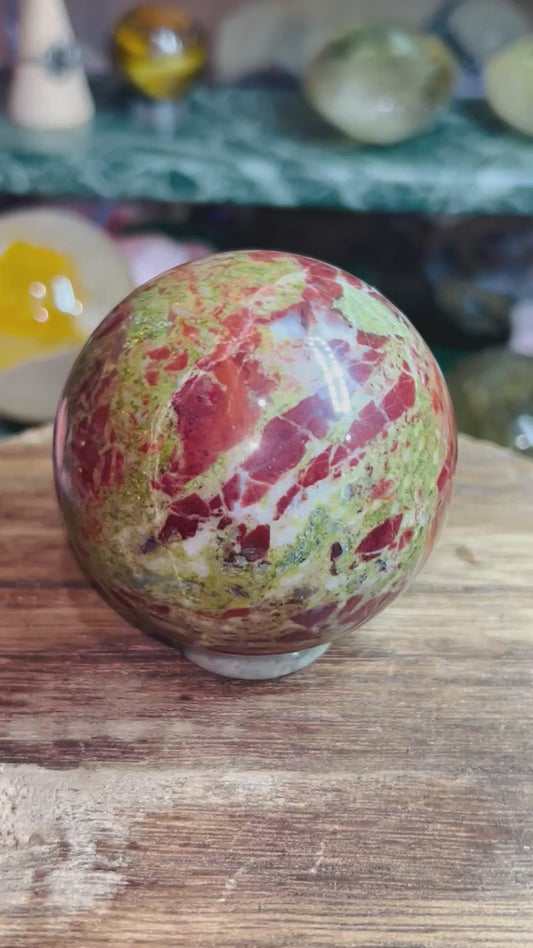 Dragon bloodstone  sphere