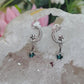 London blue topaz moon droplet earrings s925