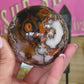 Sardonyx with flower agate sphere