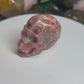 Rhodochrosite skull