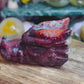 Mexican lace agate dragon head with druzy