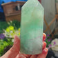 Green fluroite tower