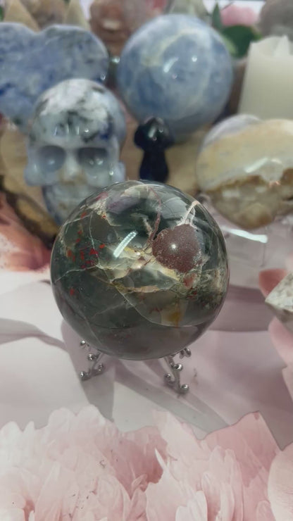 African bloodstone sphere